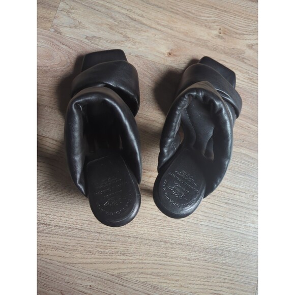 Officine Creative Padded Black Leather Covered Heel Slip On - Picture 5 of 16